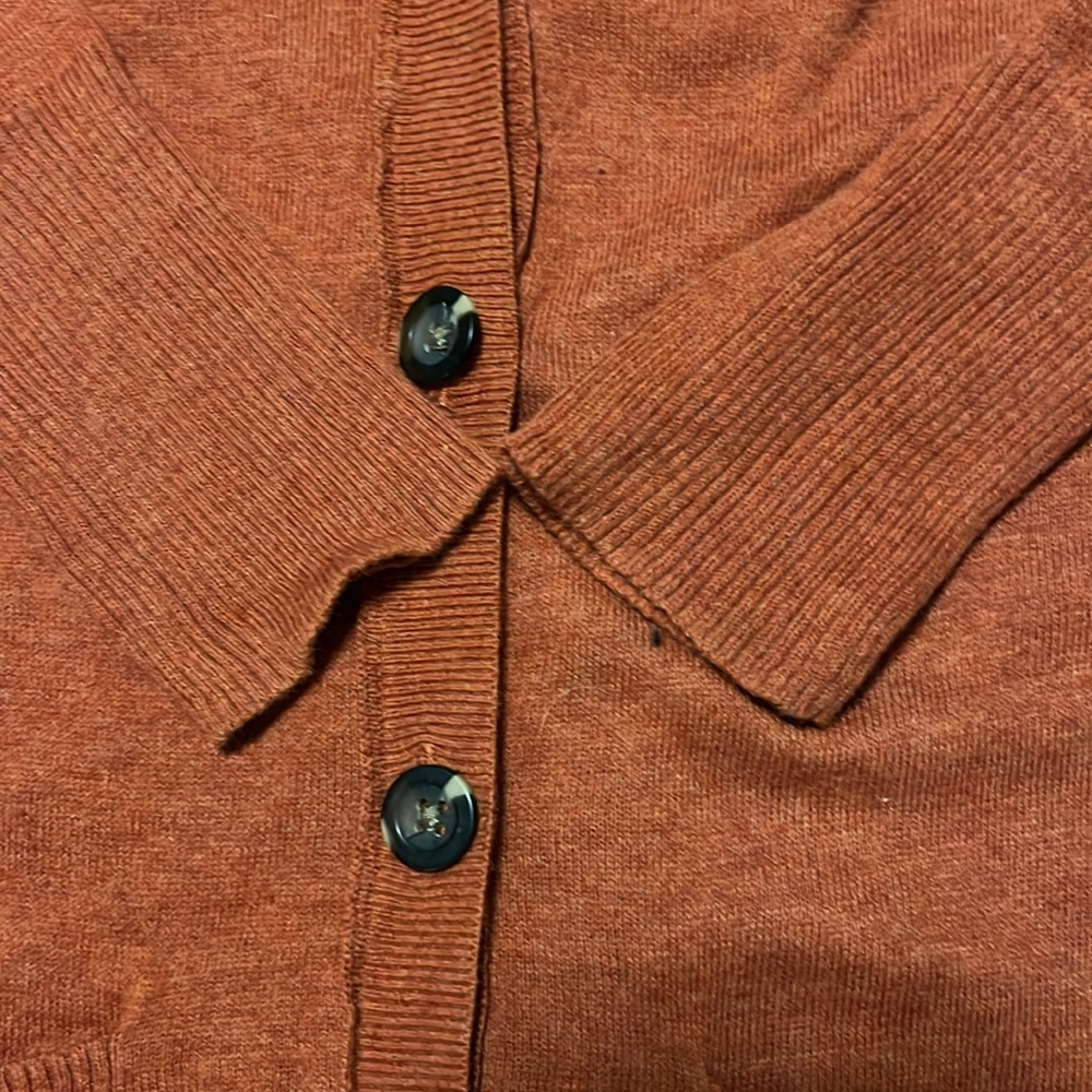 Mossimo Rust Color Button Front Sweater . Size Xs - image 8